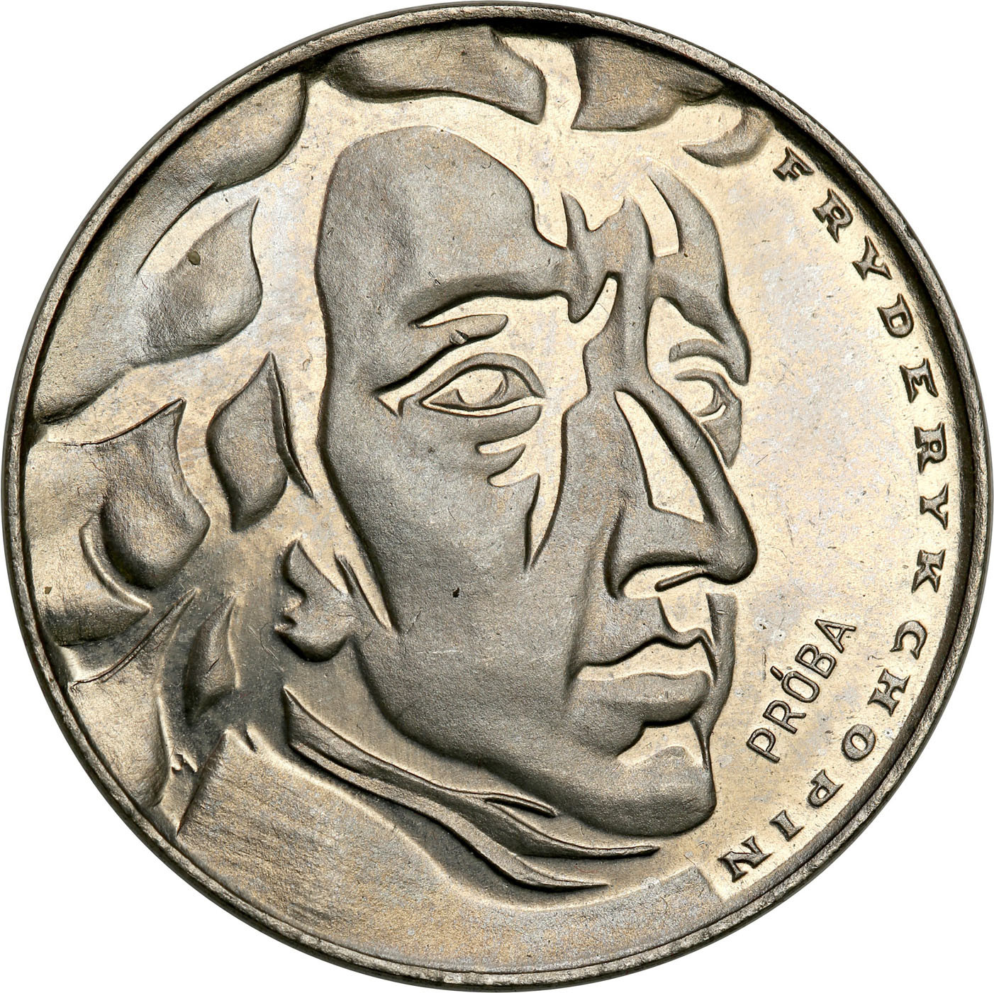 PRL. PRÓBA Nikiel 50 złotych 1972 – Fryderyk Chopin
